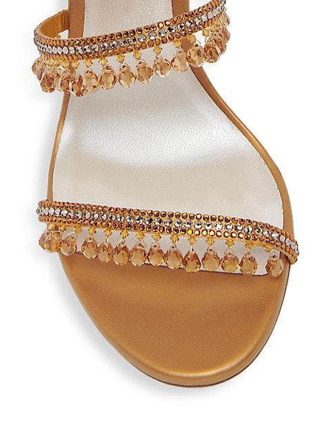 商品Rene Caovilla|Chandelier Embellished Leather Wrap Sandals,价格¥7557,第6张图片详细描述
