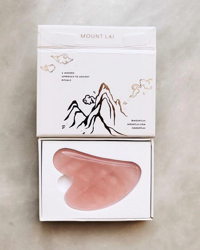 商品Mount Lai|The Rose Quartz Gua Sha Facial Lifting Tool,价格¥224,第3张图片详细描述