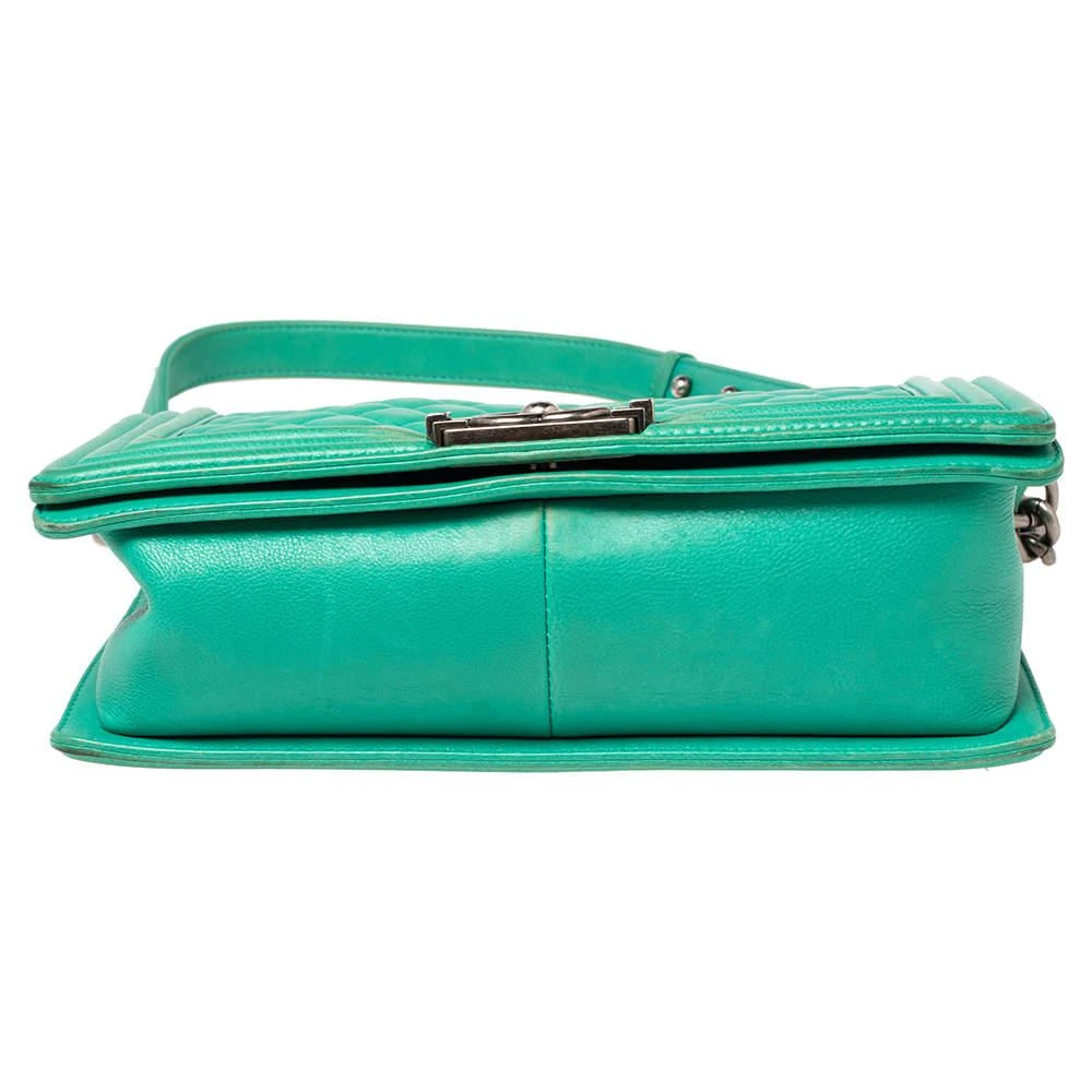 Chanel Green Quilted Leather Medium Boy Flap Bag 商品