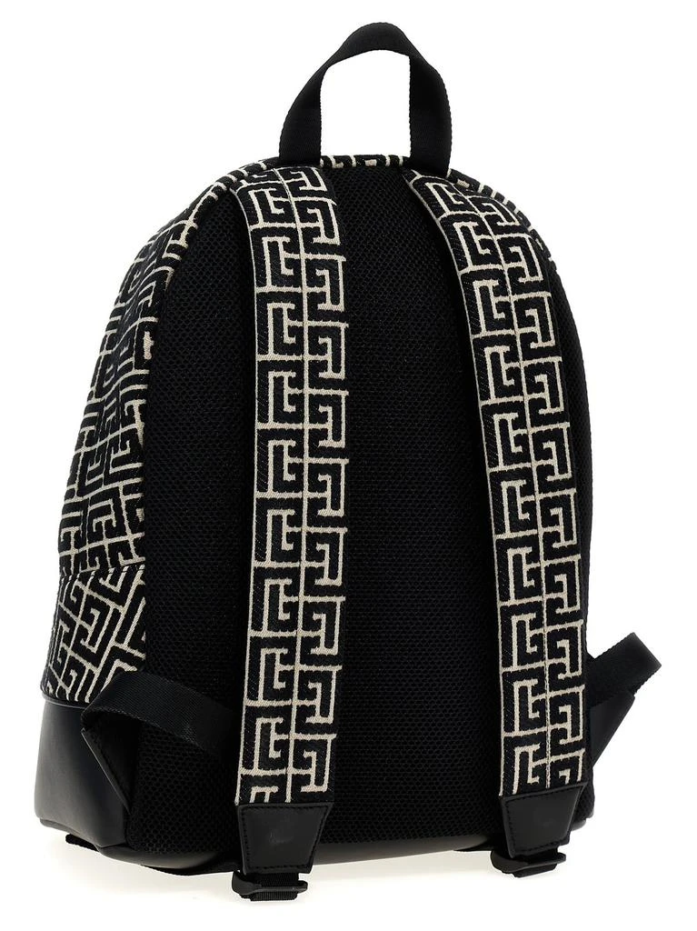 商品Balmain|Balmain Logo Detailed Monogram Backpack,价格¥8447,第2张图片详细描述