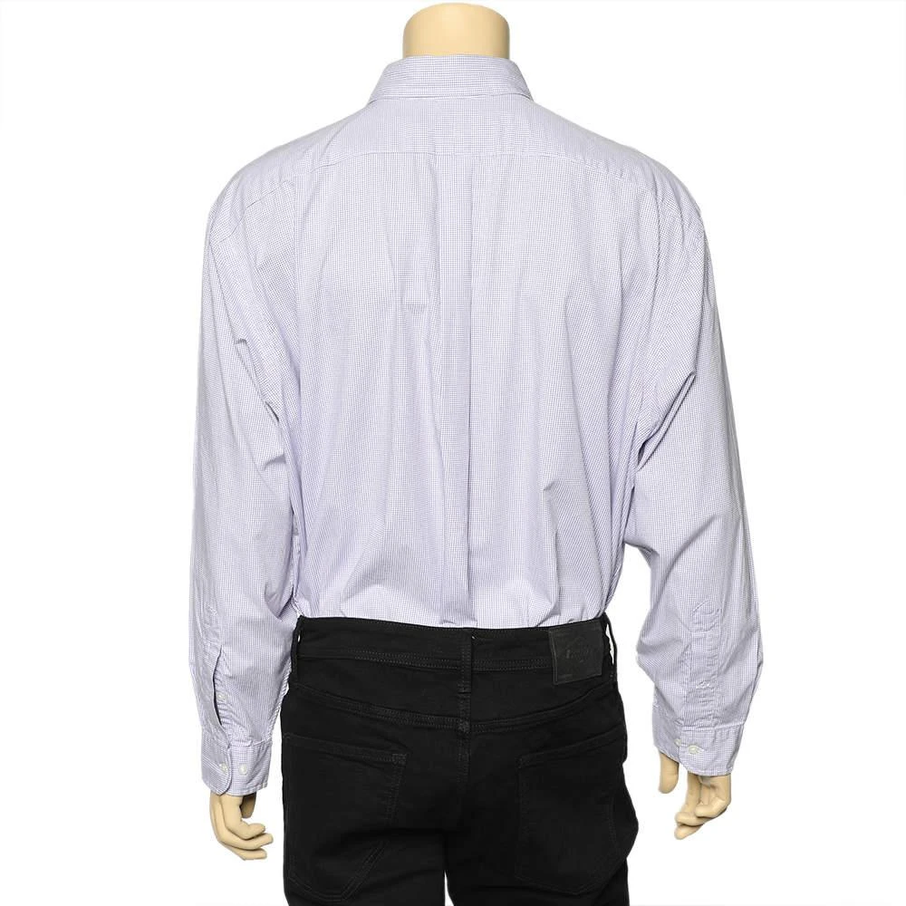 商品[二手商品] Ralph Lauren|Ralph Lauren Purple Checkered Cotton Button Front Shirt 3XB,价格¥869,第3张图片详细描述