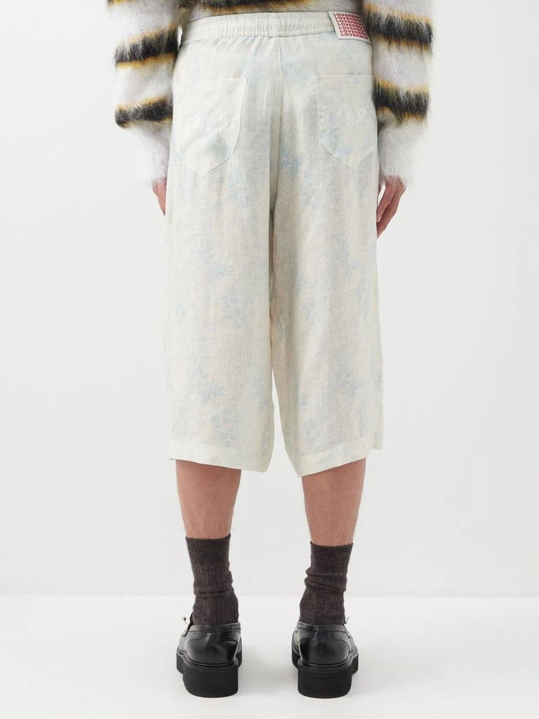 商品Charles Jeffrey Loverboy|Printed linen Bermuda shorts,价格¥1328,第5张图片详细描述
