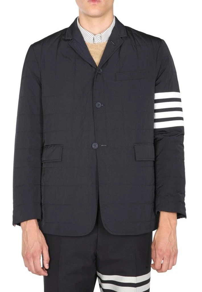 商品Thom Browne|Thom Browne 4-Bar Motif Buttoned Blazer,价格¥7257,第1张图片
