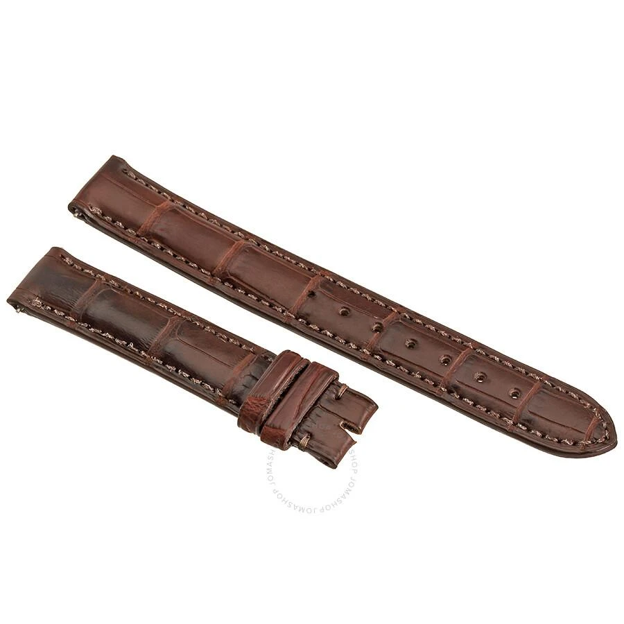 商品Hadley Roma|Matte Brown 14 MM Alligator Leather Strap,价格¥371,第1张图片