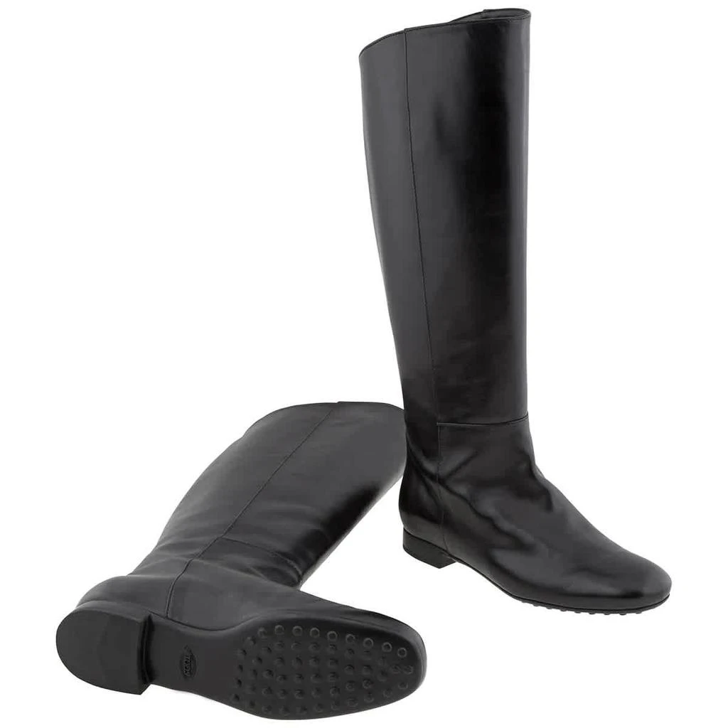 商品Tod's|Tods Ladies Black Leather Knee-high Boots, Brand Size 35 (US Size 5),价格¥1774,第2张图片详细描述