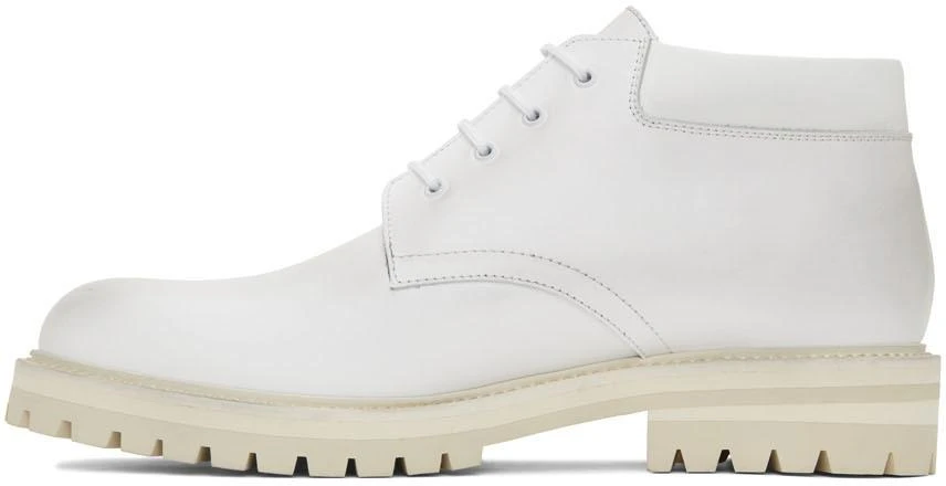 商品Common Projects|White Combat Derby Lace-Up Boots,价格¥2764,第3张图片详细描述