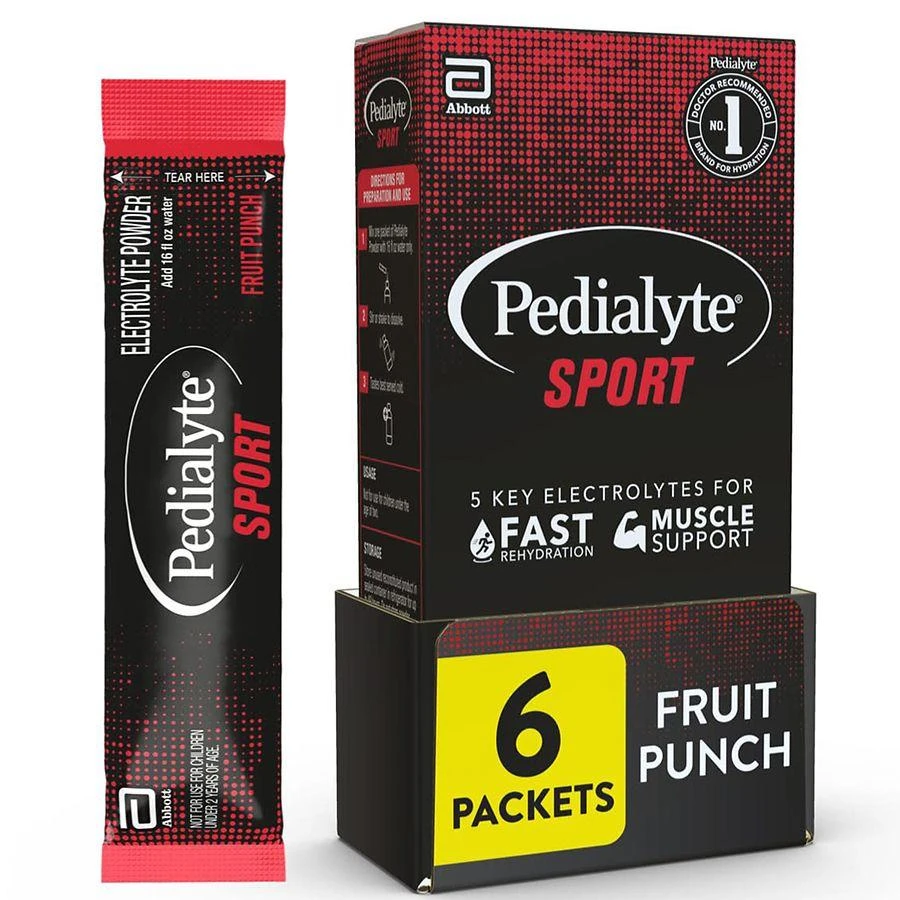 商品Pedialyte Sport|Electrolyte Powder Fast Hydration With 5 Key Electrolytes,价格¥104,第2张图片详细描述