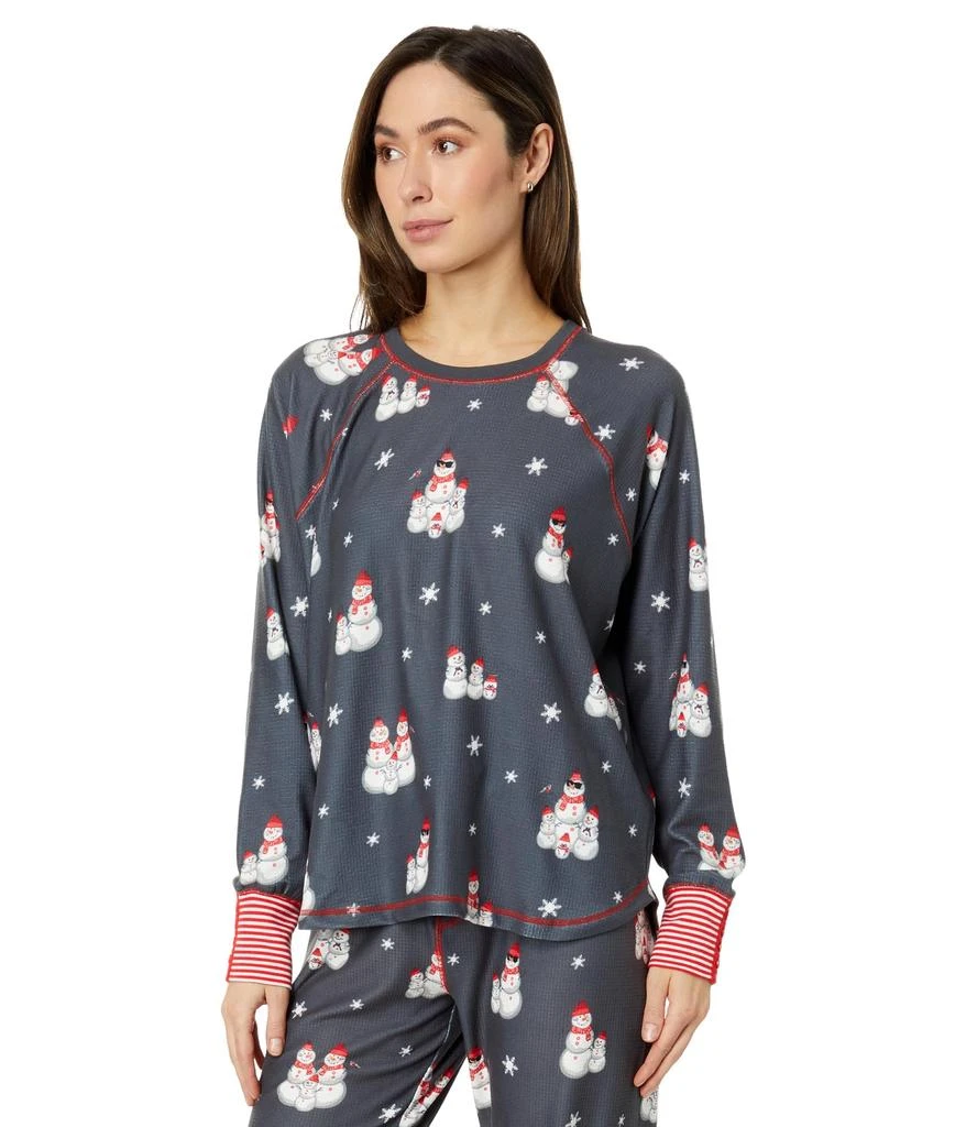 商品P.J. Salvage|Chillin' with My Snowmies PJ Top,价格¥537,第1张图片