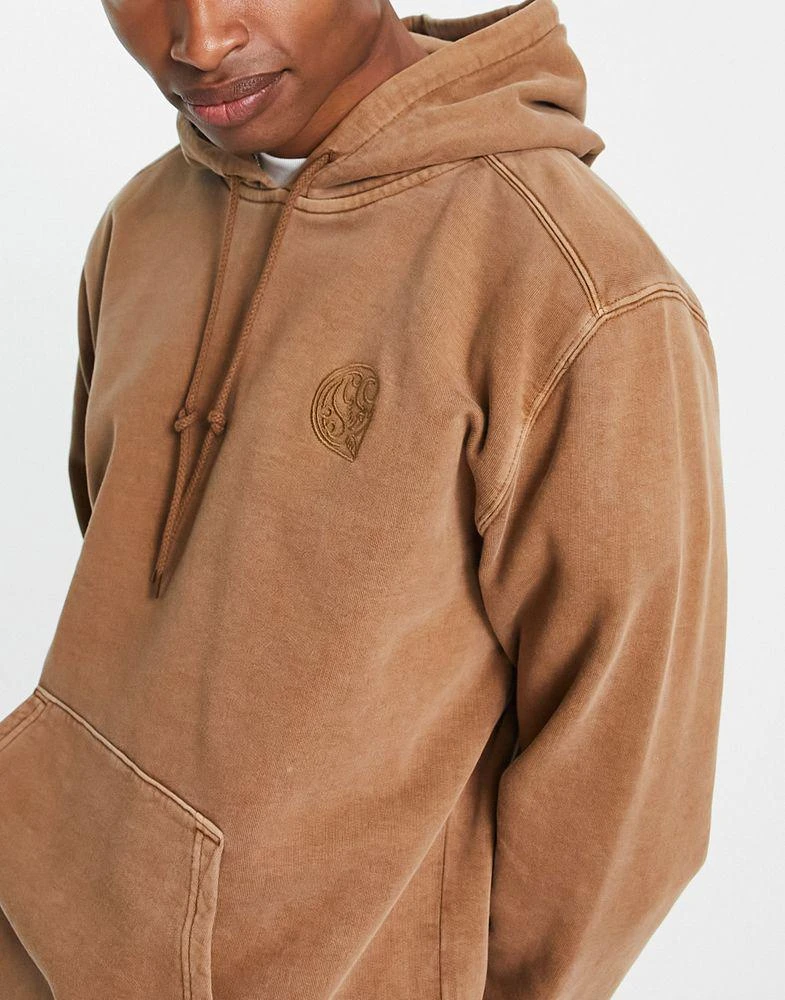 商品Carhartt|Carhartt WIP verse paisley patch hoodie in tan,价格¥889,第2张图片详细描述