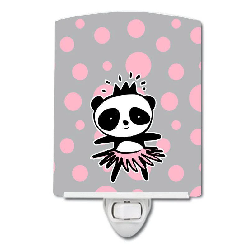 商品Caroline's Treasures|Panda Bear Ballerina Ceramic Night Light,价格¥204,第1张图片