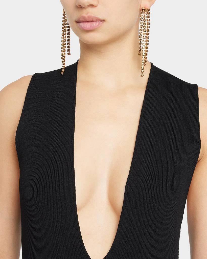商品Oscar de la Renta|Square Crystal Fringe Earrings,价格¥3245,第2张图片详细描述