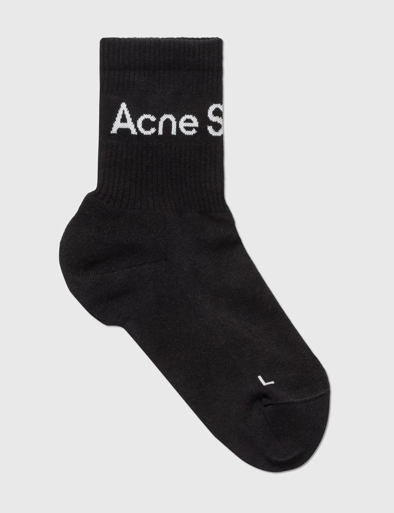 商品Acne Studios|Ribbed Logo Socks,价格¥264,第3张图片详细描述