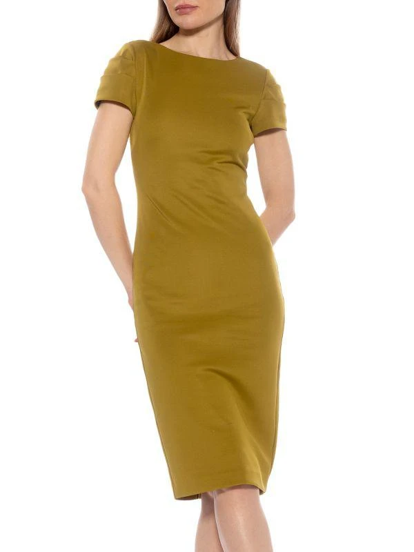 商品ALEXIA ADMOR|Crysta Satin Sheath Dress,价格¥342,第1张图片