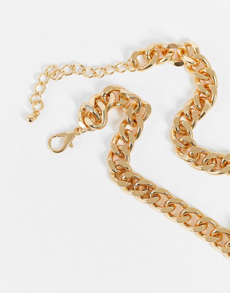 商品Reclaimed Vintage|Reclaimed Vintage inspired statement chain heart necklace,价格¥115,第6张图片详细描述