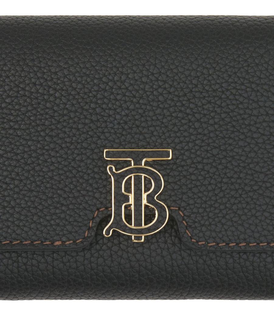 Grained Leather TB Monogram Folding Wallet商品第5张图片规格展示