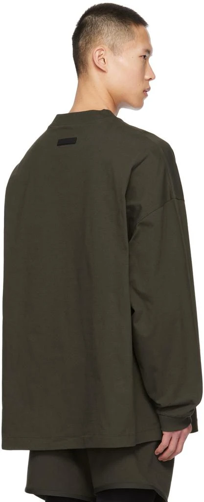 商品Essentials|Gray Crewneck Long Sleeve T-Shirt,价格¥442,第3张图片详细描述