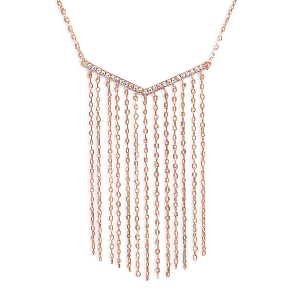 商品Liv Oliver|18K Rose Gold Multi Chain Embelisshed Necklace,价格¥2392,第2张图片详细描述