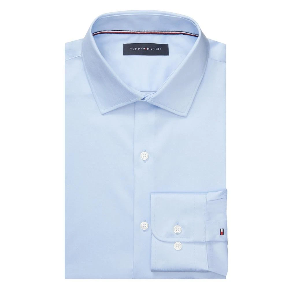 商品Tommy Hilfiger|Men's TH Flex Slim Fit Wrinkle Free Stretch Twill Dress Shirt,价格¥457,第3张图片详细描述