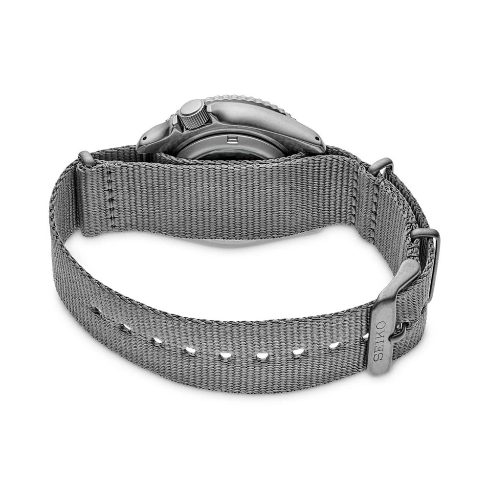 商品Seiko|Men's Automatic 5 Sports Gray Nylon Strap Watch 43mm,价格¥1842,第3张图片详细描述