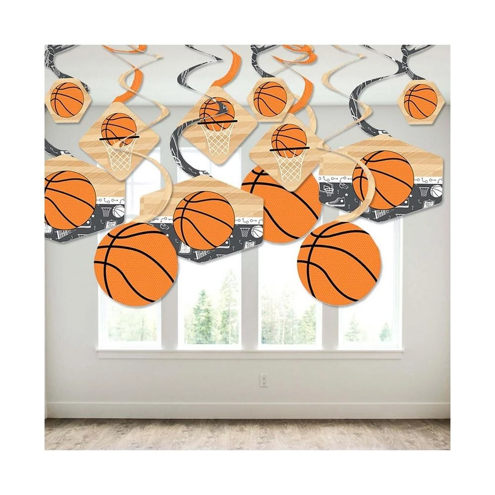 商品Big Dot of Happiness|Nothin' but Net - Basketball - Party Hanging Party Decoration Swirls - 40 Ct,价格¥134,第2张图片详细描述