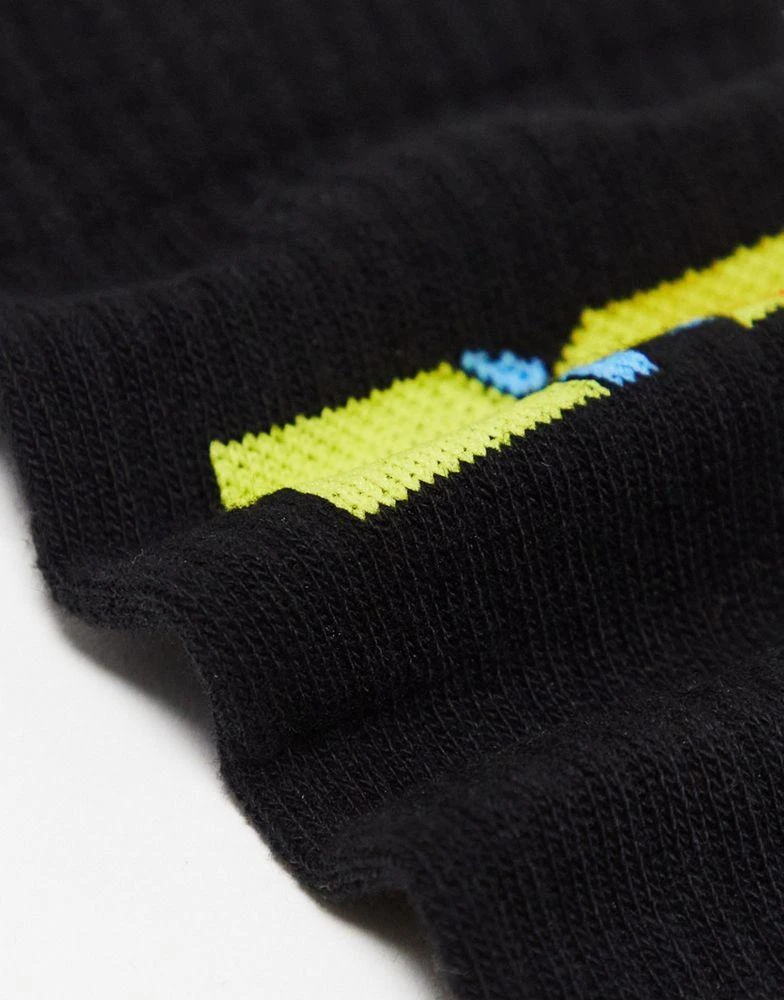 商品ASOS|ASOS DESIGN MTV socks in black,价格¥44,第3张图片详细描述