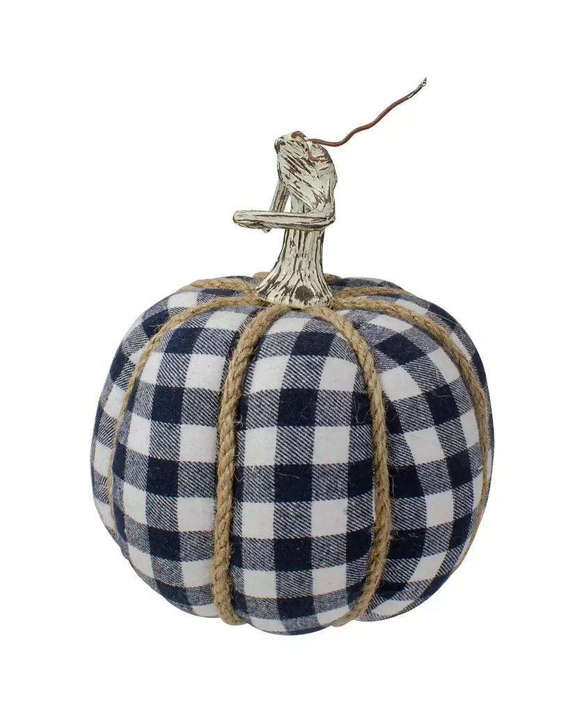 商品Northlight|Plaid Fall Harvest Tabletop Pumpkin,价格¥450,第2张图片详细描述