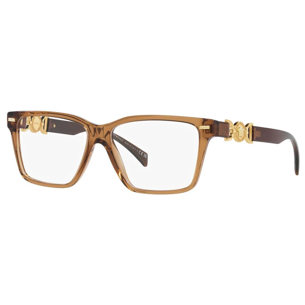 商品Versace|Versace 棕色 长方形 眼镜,价格¥628,第1张图片