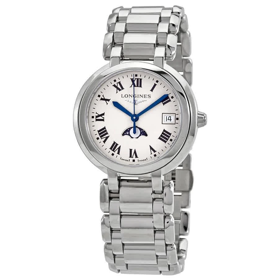 商品Longines|PrimaLuna Quartz Silver Dial Ladies Watch L8.116.4.71.6,价格¥6902,第1张图片