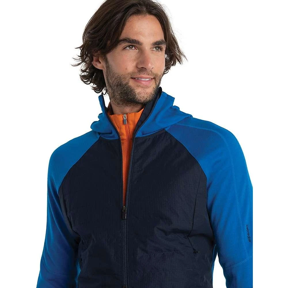 Icebreaker Men's Merino Quantum Hybrid LS Zip Hoodie 商品