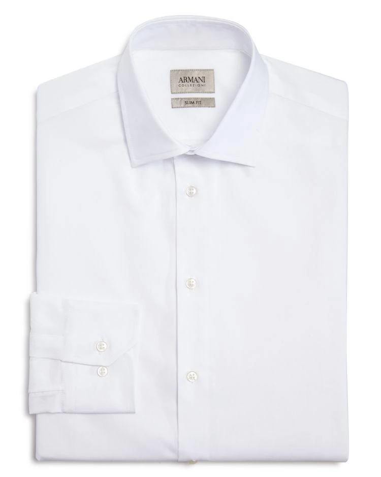 商品Armani|Micro Stripe Textured Classic Fit Dress Shirt,价格¥1234,第1张图片