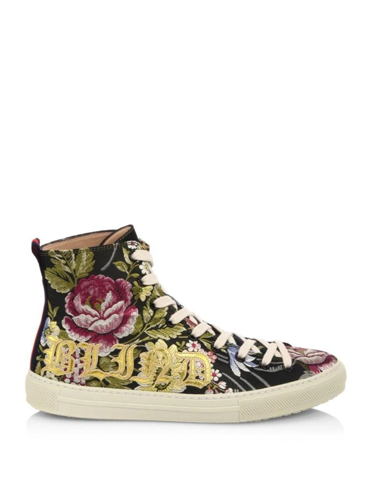 商品Gucci|Major Rose-Print High-Top Sneakers,价格¥3150,第5张图片详细描述