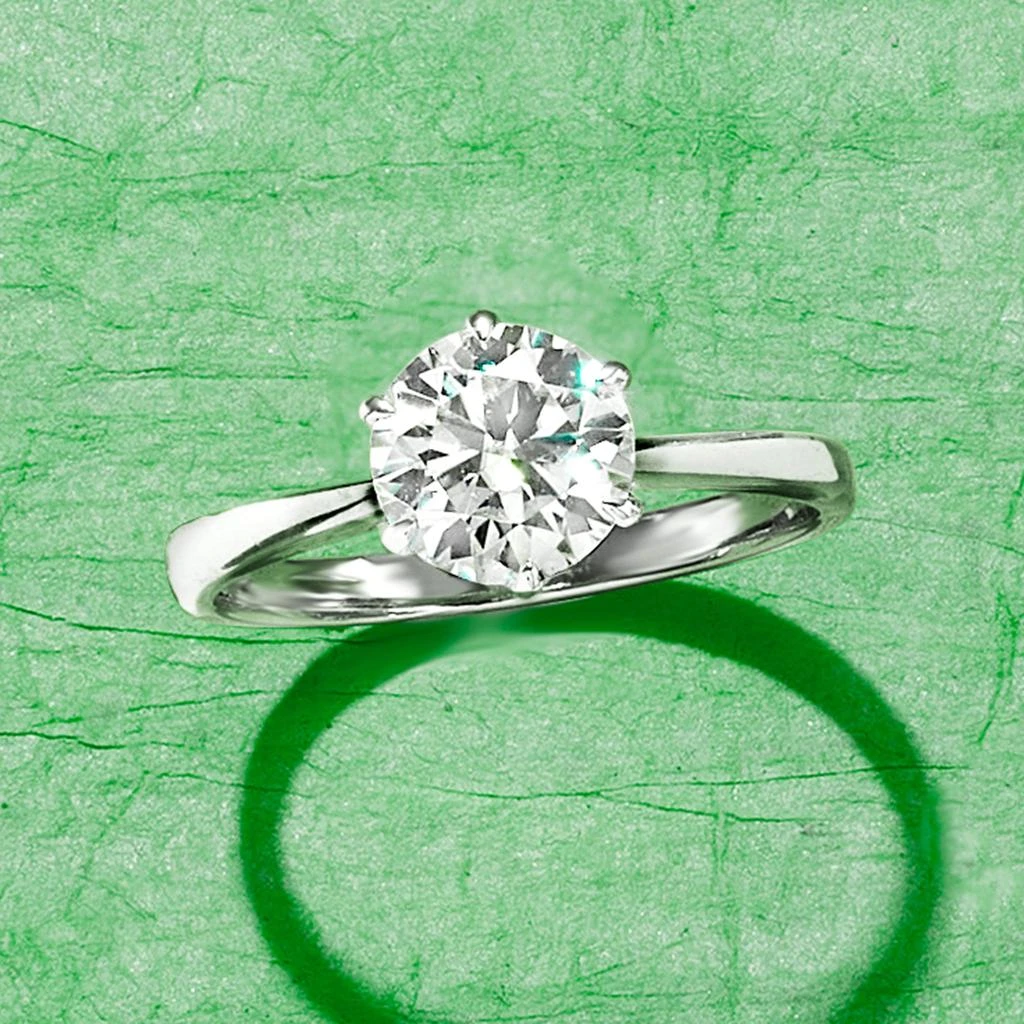 Moissanite Ring in Sterling Silver 商品