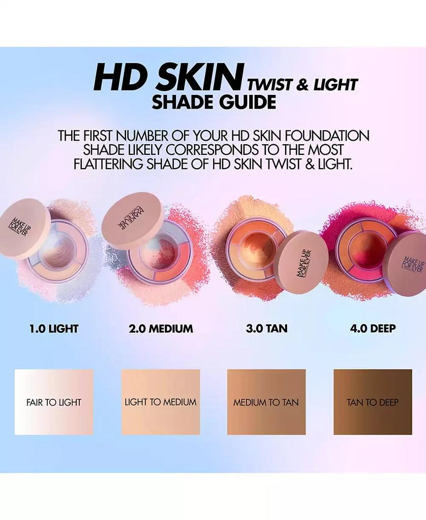 商品Make Up For Ever|HD Skin Twist & Light Luminous Finishing Powder,价格¥334,第5张图片详细描述
