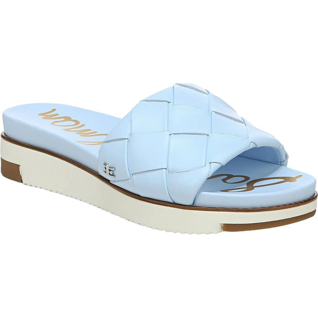 商品Sam Edelman|Sam Edelman Womens ADALEY Leather Flat Pool Slides,价格¥742,第2张图片详细描述