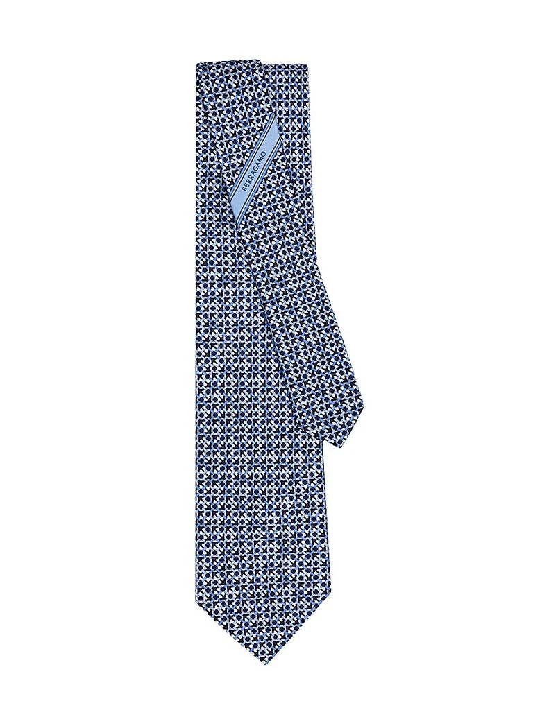 商品Salvatore Ferragamo|Anteo Gancio Woven Silk Tie,价格¥1771,第3张图片详细描述