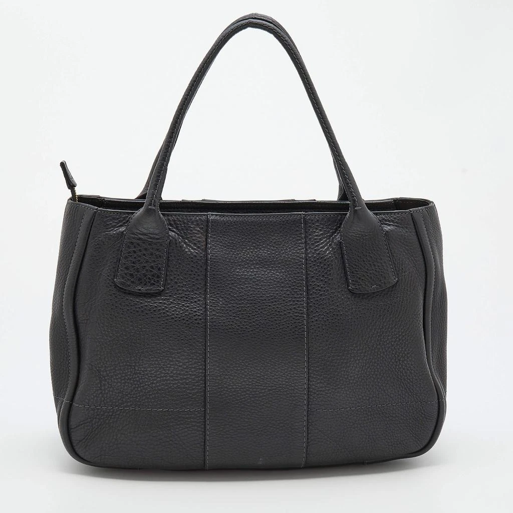 商品[二手商品] Salvatore Ferragamo|Salvatore Ferragamo Black Leather Gancini Logo Tote,价格¥3086,第4张图片详细描述