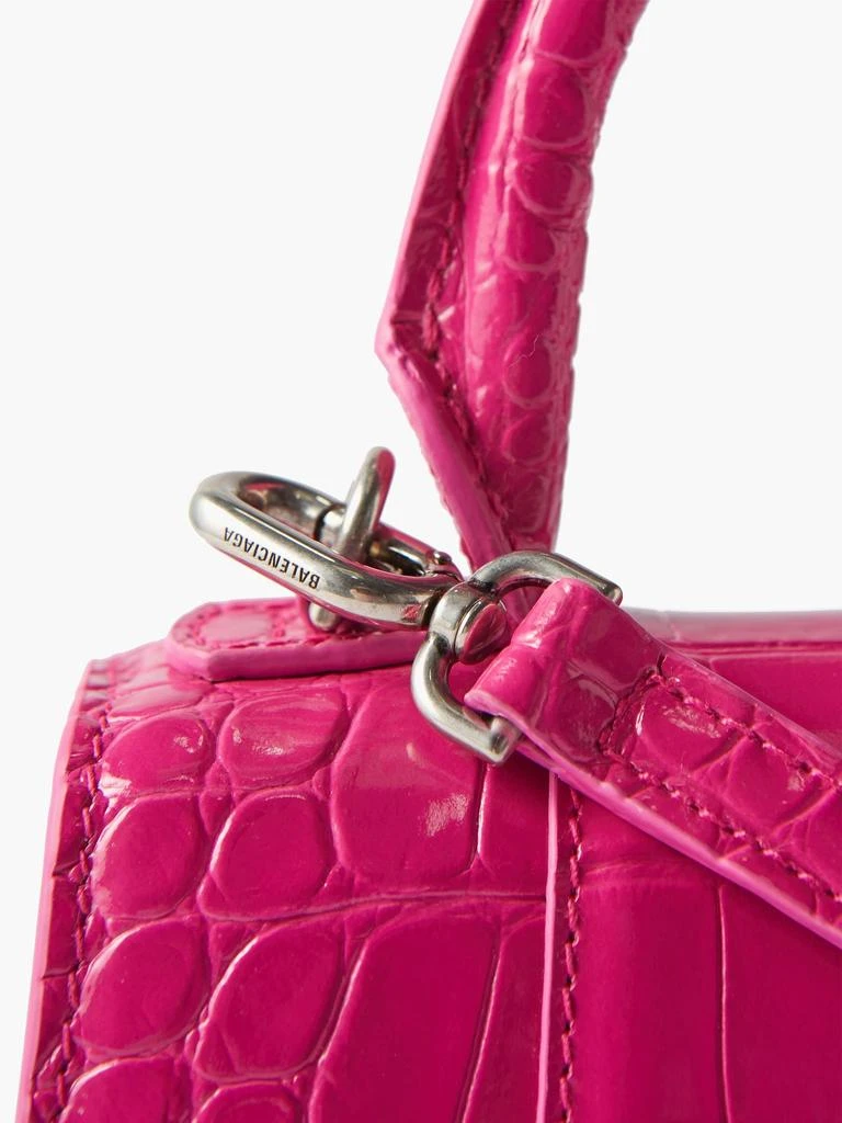 Hourglass XS crocodile-effect leather bag 商品