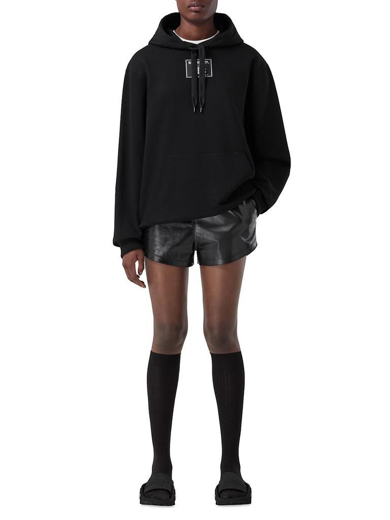 商品Burberry|Vivienne Logo-Patch Cotton Hooded Sweatshirt,价格¥6113,第4张图片详细描述