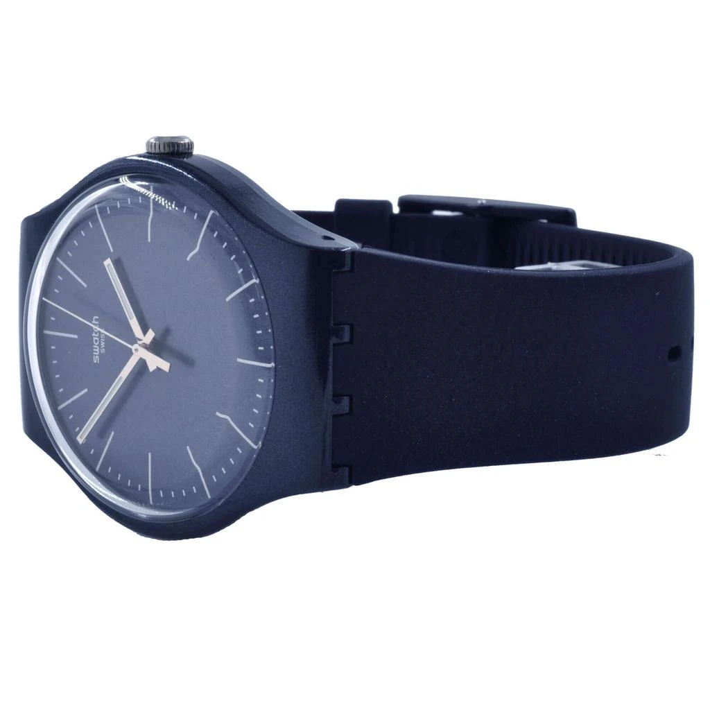 商品Swatch|Swatch Men's Watch - Worldhood Naitbayang Swiss Quartz Dark Blue Dial Strap | SUON136,价格¥606,第2张图片详细描述