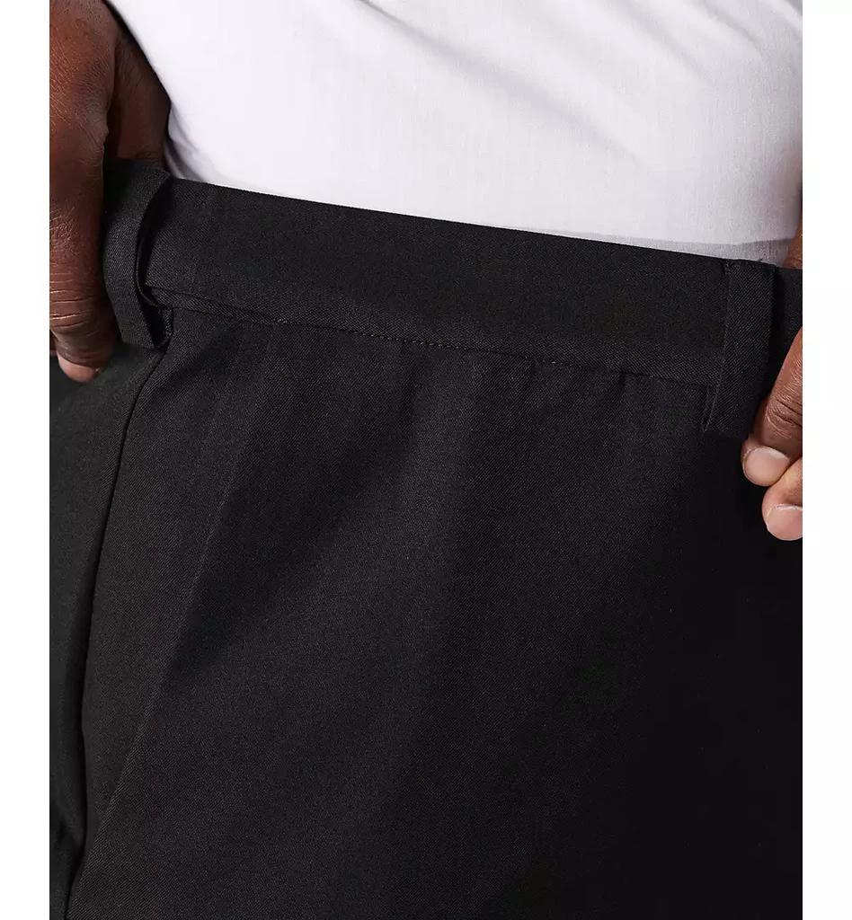 商品Haggar|Men's Big & Tall Cool 18® PRO Classic-Fit Expandable Waist Flat Front Stretch Dress Pants,价格¥370,第4张图片详细描述