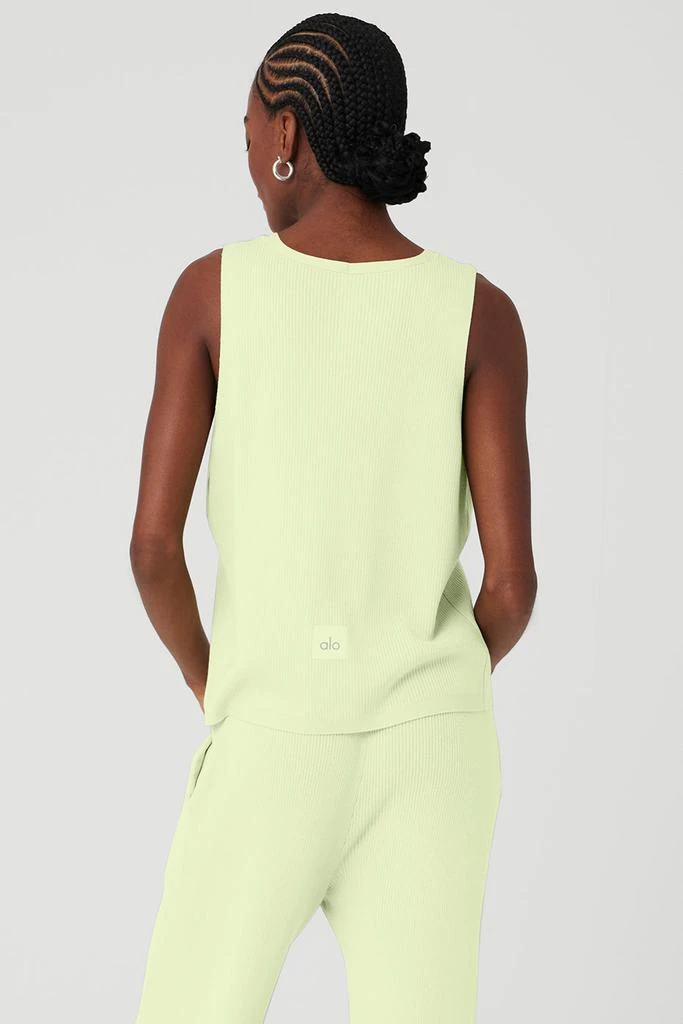 商品Alo|Knit Salana Tank - Iced Green Tea,价格¥676,第2张图片详细描述