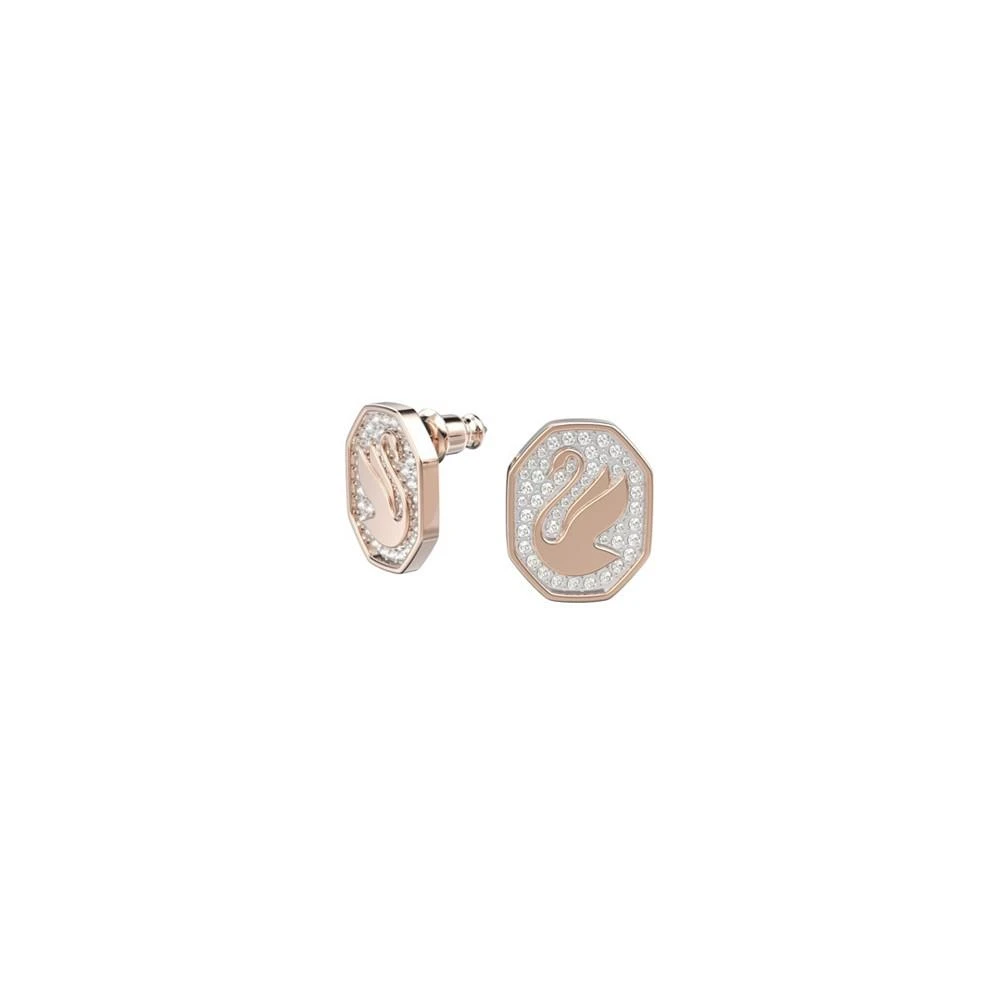 商品Swarovski|Signum Stud Earrings Swan with White Crystals,价格¥756,第1张图片