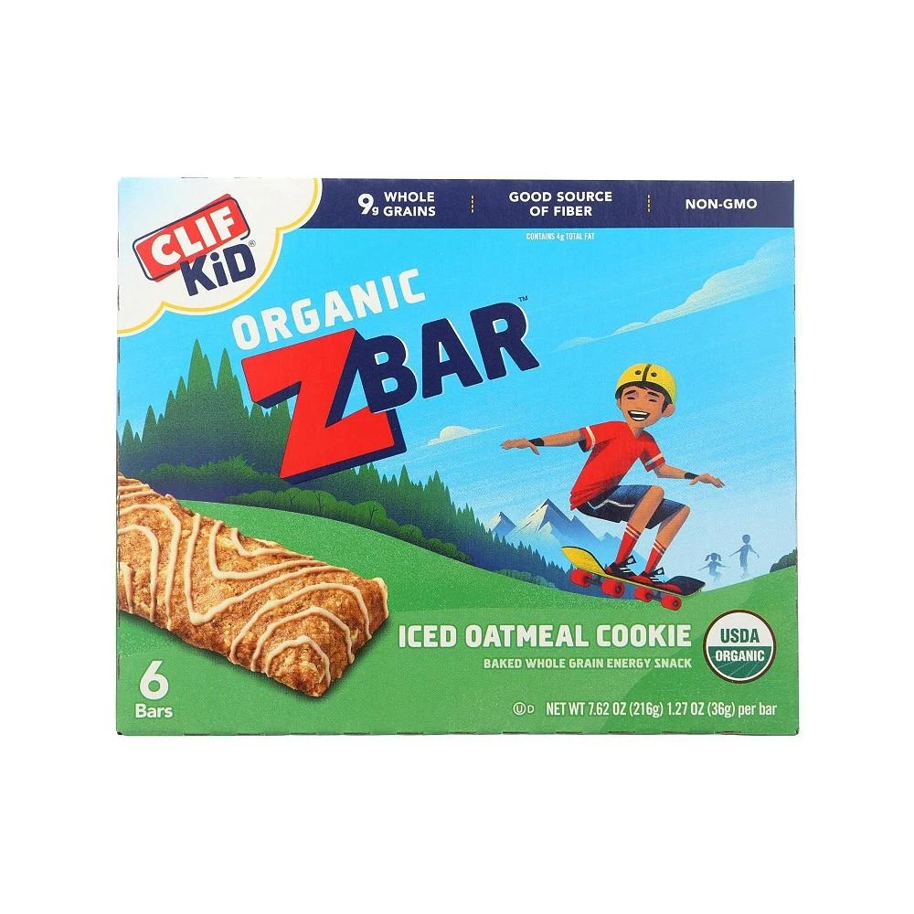 商品Clif Bar|Clif Kid Zbar - Iced Oatmeal Cookie - Case of 9 - 7.62 oz,价格¥582,第1张图片