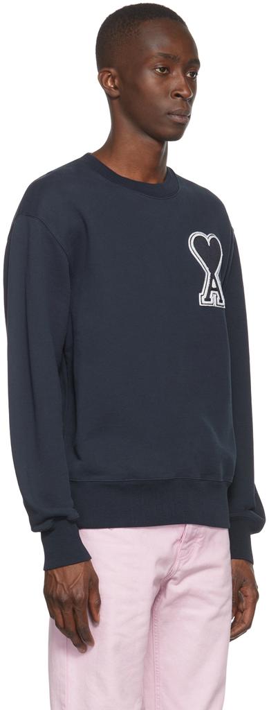 SSENSE Exclusive Navy Ami de Cœur Sweatshirt商品第2张图片规格展示