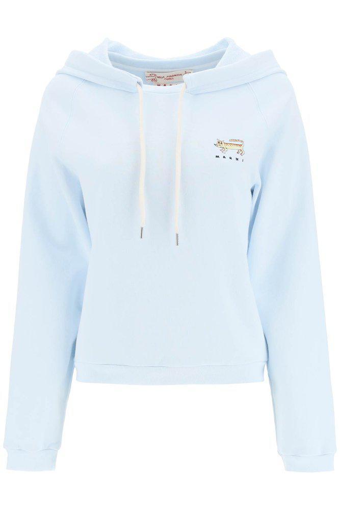 商品Marni|Marni Naif Tiger Print Drawstring Hoodie,价格¥2128-¥2171,第1张图片