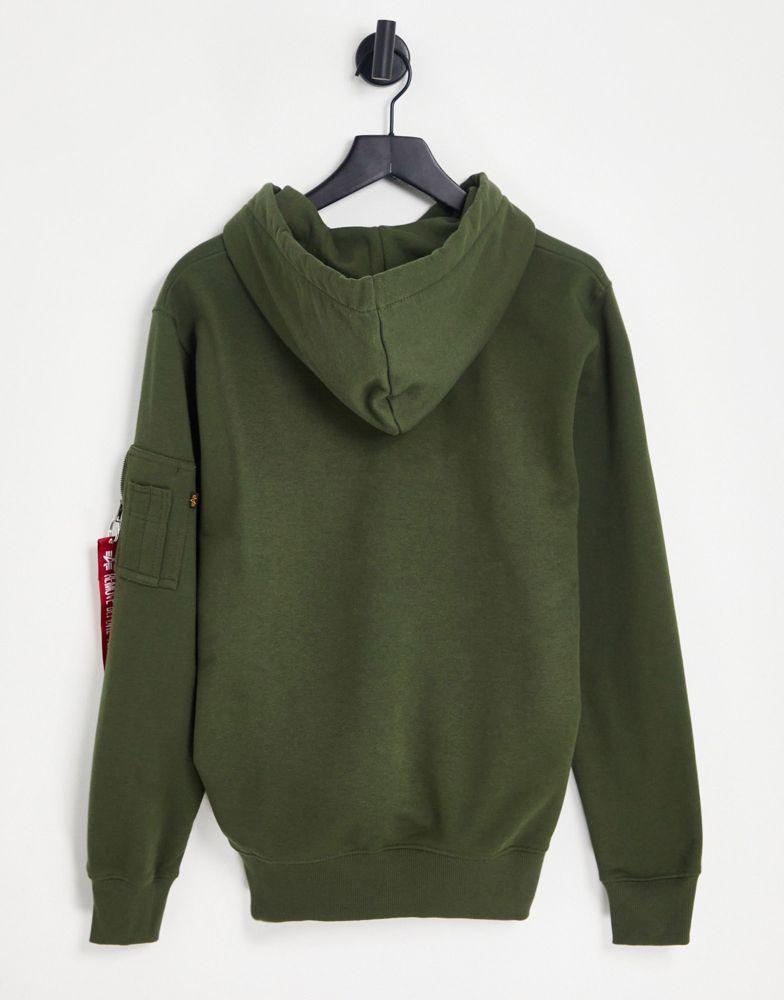 商品Alpha Industries|Alpha Industries X-Fit hoodie in dark green CO-ORD,价格¥572,第6张图片详细描述