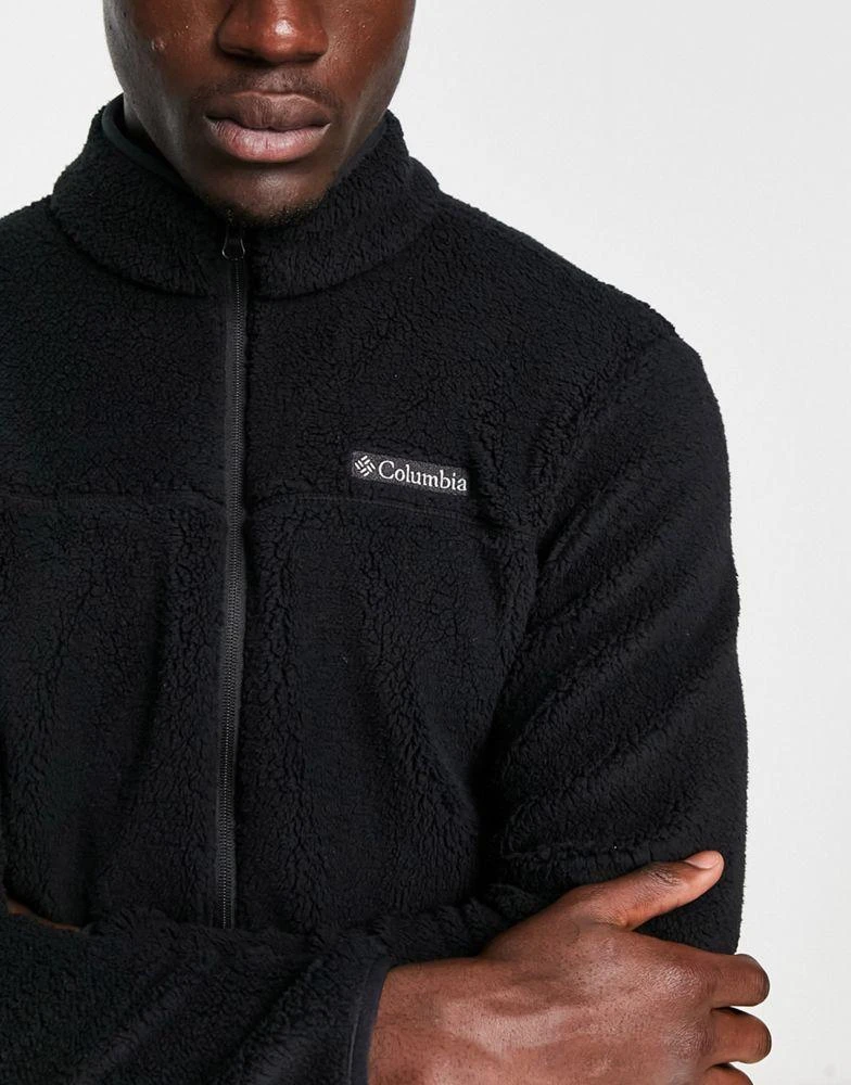 商品Columbia|Columbia Rugged Ride II sherpa fleece zip up jacket in black,价格¥388,第2张图片详细描述