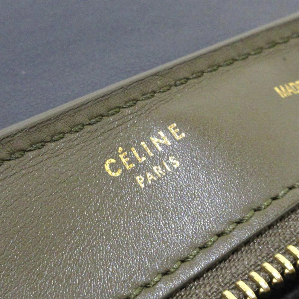 Celine Brown/Multi Trapeze Leather Satchel 商品