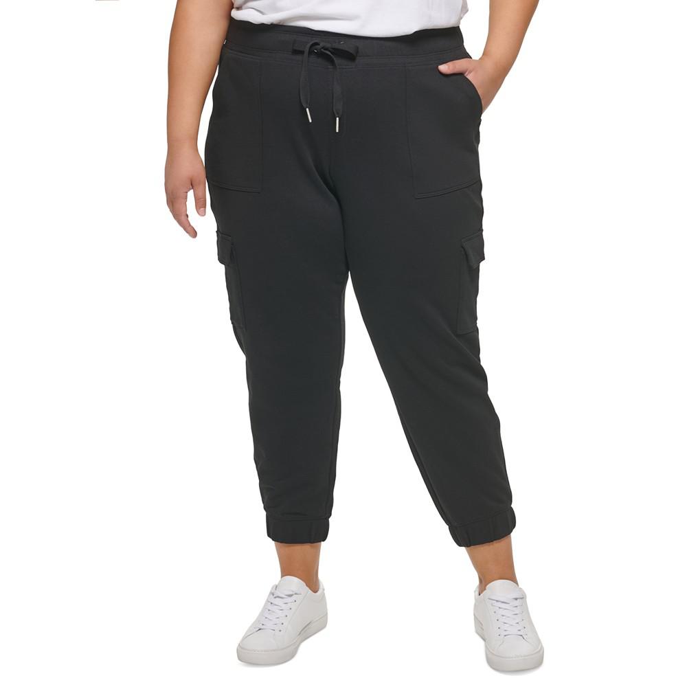 Plus Size Slim-Fit Cargo-Pocket Jogger Pants商品第1张图片规格展示