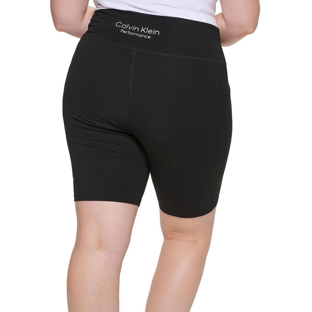 Plus Womens Knit Fitness Bike Short商品第2张图片规格展示